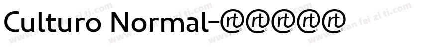 Culturo Normal字体转换